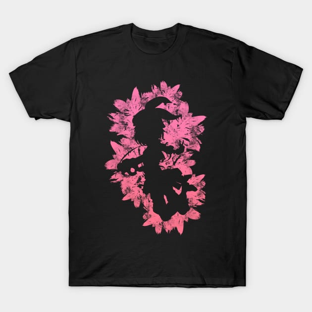 Gun - Pink Abstract T-Shirt by Scailaret